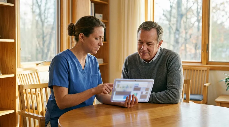 Dentist discussing how to protect a root canal tooth from cracking again with a patient